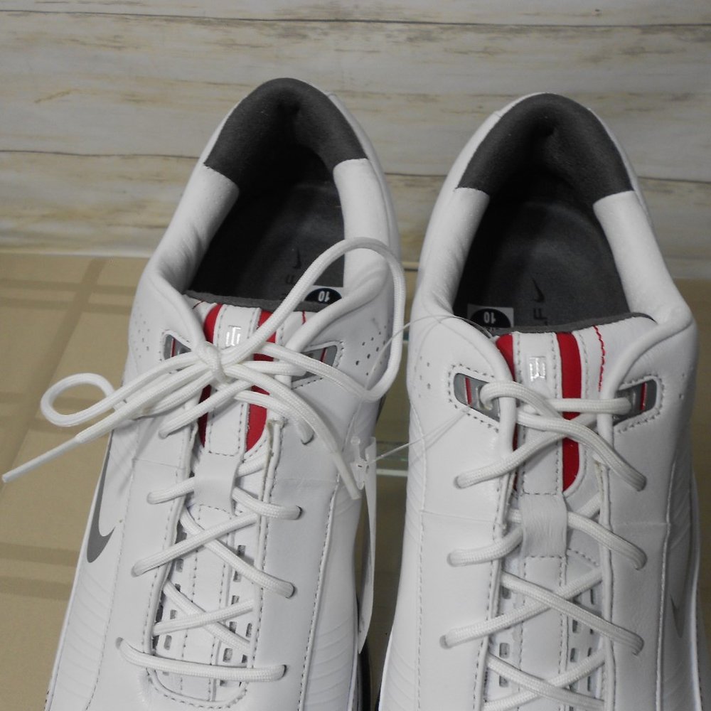 NEW NOS NIKE - Zoom Flywire 483327-100 TIGER WOODS TW Golf Shoes - White 10 Mens - Picture 4 of 16